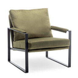Velvet Sage Green Graziana Accent Chair - thumbnail 2