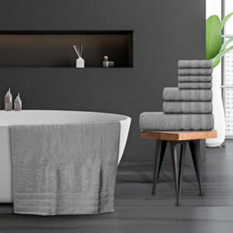 Casabella Luxury 100% Egyptian Cotton Towel Bale 8 Pieces 550 Gsm - thumbnail 6