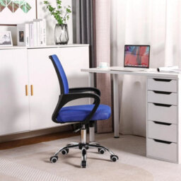 Swivel Office Chair With Adjustable Height  Breathable Mesh Back - thumbnail 4