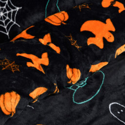 Smart Living Super Soft Halloween Mix Fleece Reversible Duvet Cover With Pillowcase - thumbnail 5