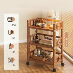 Small Bedside Table Cabinet Side Coffee Table Bedside Table Storage Rack New - thumbnail 5