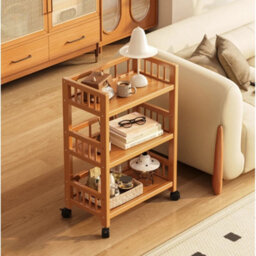 Small Bedside Table Cabinet Side Coffee Table Bedside Table Storage Rack New - thumbnail 3