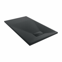 Sundaze 1200 X 700mm Smc Black Rectangle Slate Effect Bathroom Shower Tray - thumbnail 4