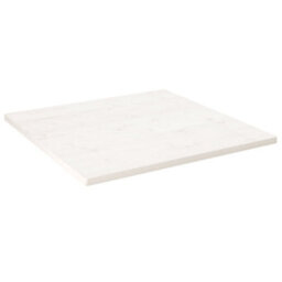 Berkfield Table Top White 70X70X2.5 Cm Solid Wood Pine Square