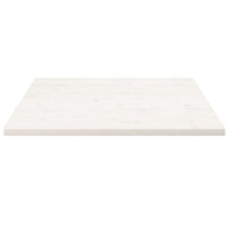 Berkfield Table Top White 70X70X2.5 Cm Solid Wood Pine Square - thumbnail 3
