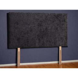 Divan Base Direct Livorno Strutted Upholstered Headboard 3Ft Single - Naples Black - thumbnail 2