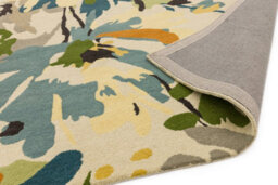 Floral Green Multi Wool Luxurious Modern Easy To Clean Handmade Rug For Dining Room Bldroom And Living Room-160Cm X 230Cm - thumbnail 5