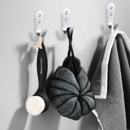 6 Pack 3mm Screw, In Hooks, Wall-Mounted Coat Rack, Stainless Steel Coat Hooks, Hanger Hooks - thumbnail 3