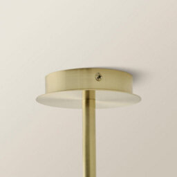 Valuelights Canya 3 Way Brushed Gold Ceiling Light Chandelier With Clear Ribbed Shades And Bulbs - thumbnail 4