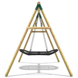 Rebo Boat Swing Seat Garden Single Swing Set For Kids - Single Boat - thumbnail 4