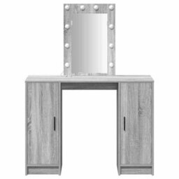 Walplus Dressing Table With Door Grey 102 X 33 X 135 Cm Engineered Wood - thumbnail 5