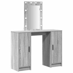 Walplus Dressing Table With Door Grey 102 X 33 X 135 Cm Engineered Wood - thumbnail 2