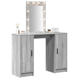 Walplus Dressing Table With Door Grey 102 X 33 X 135 Cm Engineered Wood - thumbnail 3