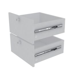GoodHome Konnect Modular Matt Light Grey Slab Internal Modular Drawer (H)323mm (W)322mm (D)322mm, Pair - thumbnail 8