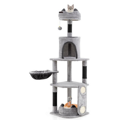 Tall Cat Tree For Indoor Cats Multi Level Large Cat Tower W/condo - image 1