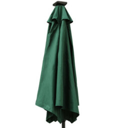 Rinse Bathrooms Green Garden Parasol With Solar Powered Lights With Tilt And Crank Handle Outdoor Patio Umbrella Mechanism 2.5M - thumbnail 3