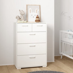 Furniture To Go Sofia Chest 3 + 2 Drawers White - thumbnail 9