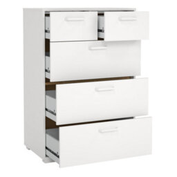 Furniture To Go Sofia Chest 3 + 2 Drawers White - thumbnail 5
