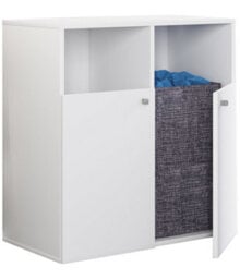 Vcm Bathroom Furniture High Cabinet Dreso White H. 74 X W. 80 X D. 39 Cm - thumbnail 1
