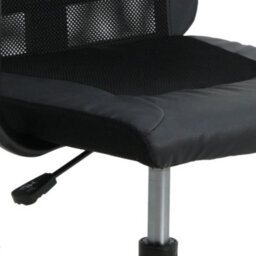 Berkfield Office Chair Black Mesh Fabric And Faux Leather - thumbnail 7