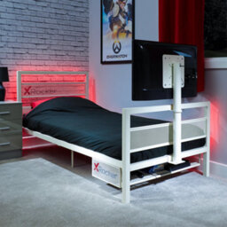 X Rocker Basecamp Single Gaming Tv Bed With Mattress - Black - thumbnail 1