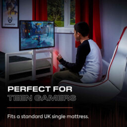 X Rocker Basecamp Single Gaming Tv Bed With Mattress - Black - thumbnail 3