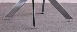 Furnizone UK Rolex 4-Seater 100Cm Round Clear Glass And Chrome Metal Legs Dining Table - thumbnail 6