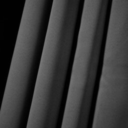 "Ohs Eyelet Blackout Curtains Set Of 2 Thermal Ring Top Window Treatment Panels - Charcoal Grey, Width 46"" X Drop 54"""