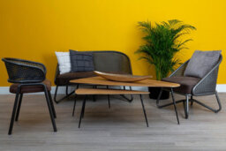 Orsina Durable Foundry Chair With Curved Legs, Industrial Design Comfortable Foundry Chair For Outdoor Sitting - thumbnail 2