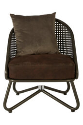 Orsina Durable Foundry Chair With Curved Legs, Industrial Design Comfortable Foundry Chair For Outdoor Sitting - thumbnail 1