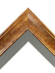 Frames By Post Scandi Gold Frame With Dark Grey Mount For Image Size 7 X 5 Inch - thumbnail 5