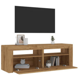 Berkfield Tv Cabinet With Led Lights Artisan Oak 120X35X40 Cm Engineered Wood - thumbnail 5