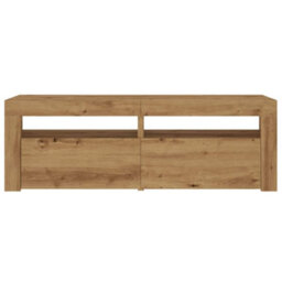 Berkfield Tv Cabinet With Led Lights Artisan Oak 120X35X40 Cm Engineered Wood - thumbnail 7