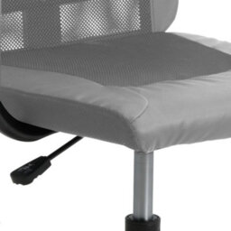 Berkfield Office Chair Grey Mesh Fabric And Faux Leather - thumbnail 7