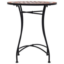 Walplus Mosaic Bistro Table Brown 60Cm Ceramic - thumbnail 3