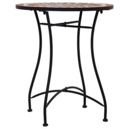 Walplus Mosaic Bistro Table Brown 60Cm Ceramic - thumbnail 2