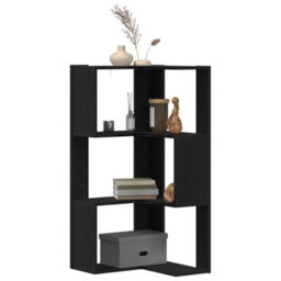 Walplus Corner Bookcase Black Oak 50 X 50 X 102 Cm Engineered Wood - thumbnail 3