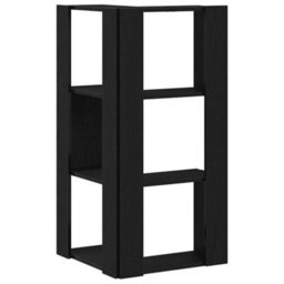 Walplus Corner Bookcase Black Oak 50 X 50 X 102 Cm Engineered Wood - thumbnail 4
