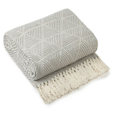 Geo Diamond Collection Recycled Cotton Throw - image 1