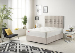 Somnior Beds Somnior Galaxy Plush Silver 5Ft Memory Foam Divan Bed With 4 Drawers, Mattress & Headboard - King - thumbnail 2