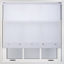 Trimmable Daylight Roller Blind With Round Eyelet And Metal Fittings From Furnished - White (W)60Cm X (L)165Cm