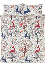 Tatton Woodland Multi Double Duvet Cover And Pillowcase Set - thumbnail 3