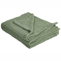 Beliani Bedspread Chagyl Cotton 220 X 240 Cm Green - thumbnail 1