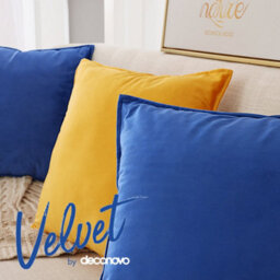 Deconovo Set Of 2 Cushion Covers 45Cm X 45Cm 18X18 Inches Pillowcases Flanges Pillow Cases For Boys With Invisible Zipper Blue - thumbnail 5