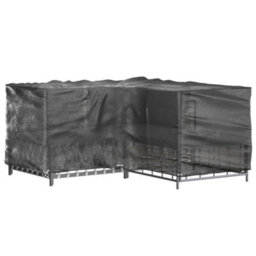 Walplus L-Shaped Outdoor Garden Furniture Covers 2 Pcs 16 Eyelets 215X215X90 Cm - thumbnail 7