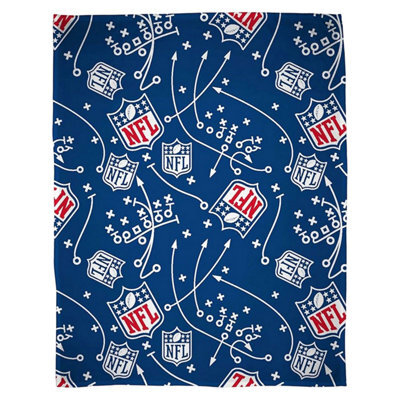 Nfl Fleece Crest Blanket Blue/white/red (150Cm X 100Cm) - image 1