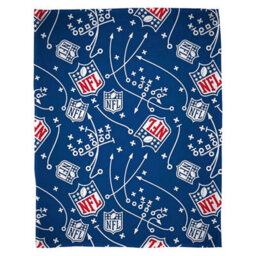 Nfl Fleece Crest Blanket Blue/white/red (150Cm X 100Cm) - thumbnail 1