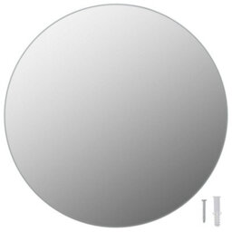 Berkfield Wall Mirror With Led Lights Round Glass - thumbnail 4
