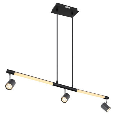 Luminosa Lighting Luminosa Hl Bar Pendant Ceiling Light Matt Black Led 3000K - image 1