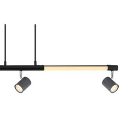 Luminosa Lighting Luminosa Hl Bar Pendant Ceiling Light Matt Black Led 3000K - thumbnail 4
